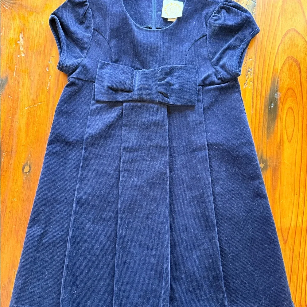The Beaufort Bonnet navy corduroy dress - Picture 1 of 4